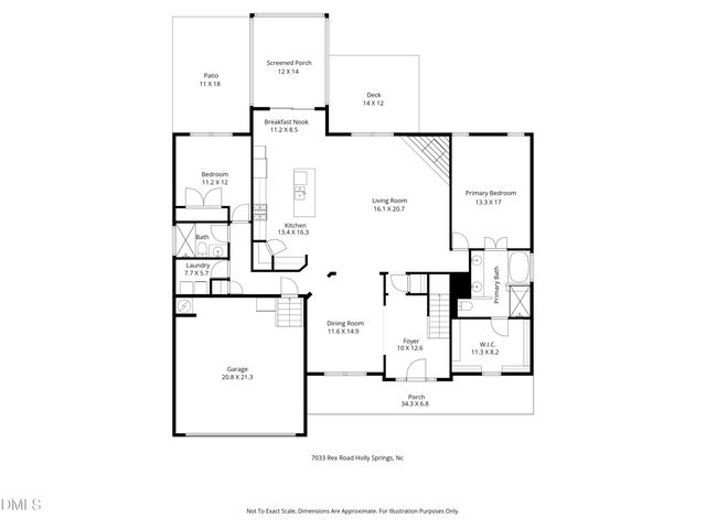7033 Rex Road, Holly Springs, NC 27540