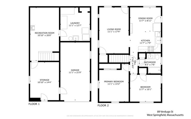 89 Verdugo St, West Springfield, MA 01089