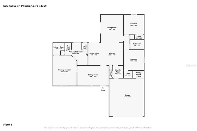 525 KOALA DRIVE, Poinciana, FL 34759