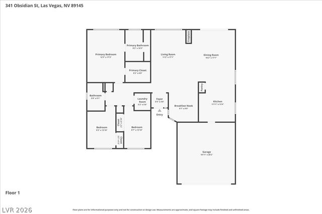 341 Obsidian Street, Las Vegas, NV 89145