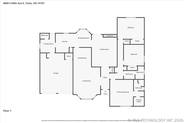 4809 S 69th East Avenue, Tulsa, OK 74145