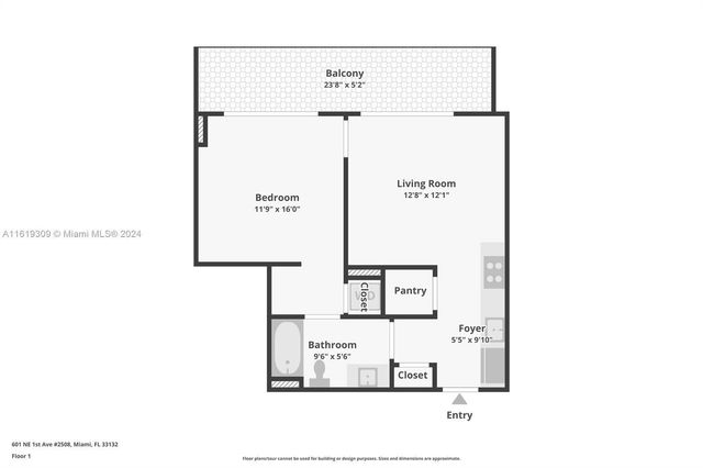 601 NE 1st Avenue 2809, Miami, FL 33132