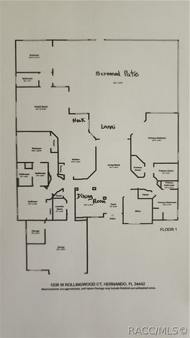 1038 W Rollingwood Court, Hernando, FL 34442