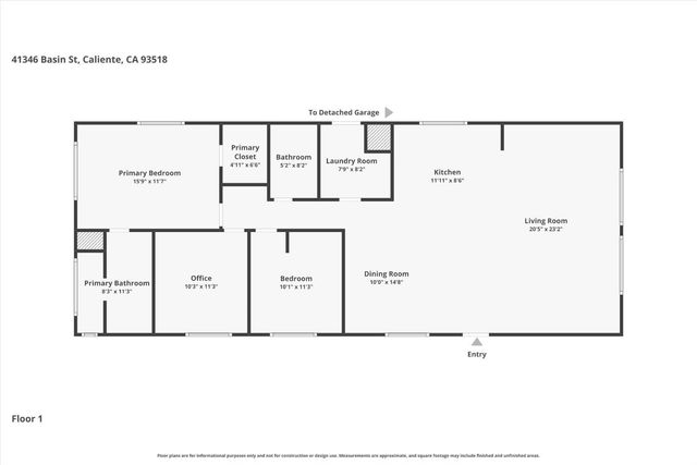 41346 Basin Street, Caliente, CA 93518