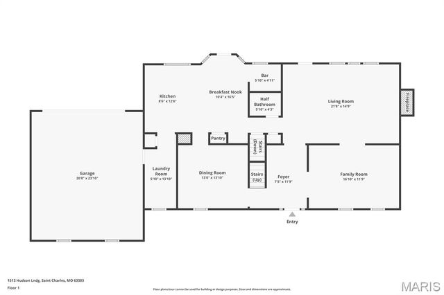 1513 Hudson Landing, Unincorporated, MO 63303