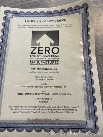 96 Maple Lane, Calera, OK 74730