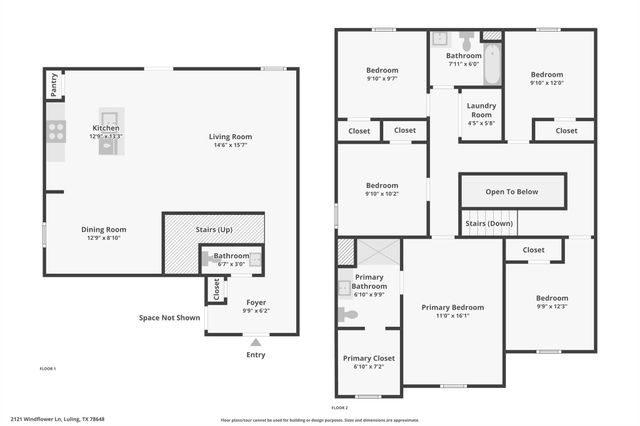 2121 Windflower LN, Luling, TX 78648