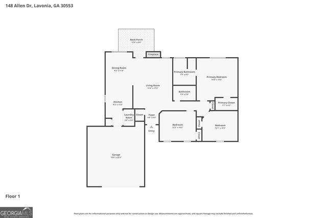 148 Allen Drive, Lavonia, GA 30553