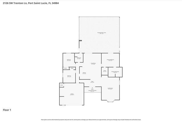 2126 SW TRENTON Lane, Port St. Lucie, Port St Lucie, FL 34984