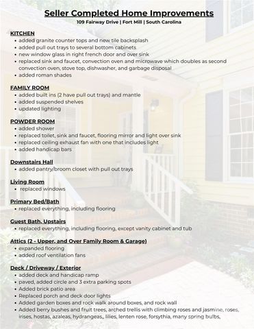 109 Fairway Drive, Fort Mill, SC 29715