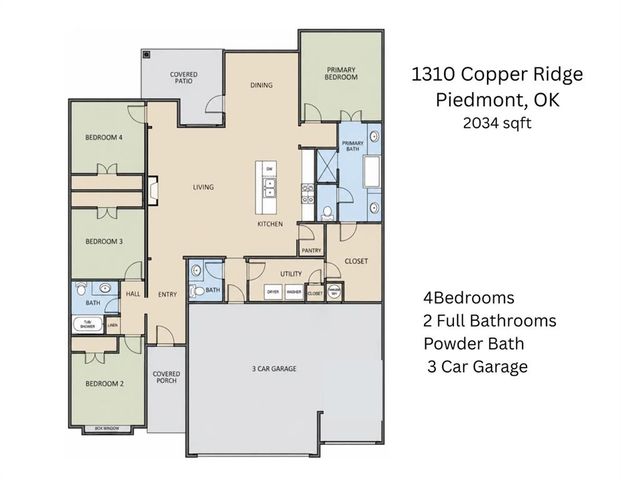 1310 Copper Ridge Circle, Piedmont, OK 73078