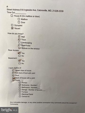 518 INGLESIDE AVE, Baltimore, MD 21228