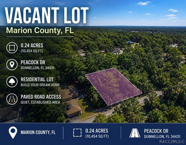 0 SW PEACOCK Drive, Dunnellon, FL 34431
