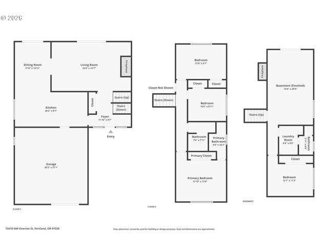 13410 Nw OVERTON St, Portland, OR 97229