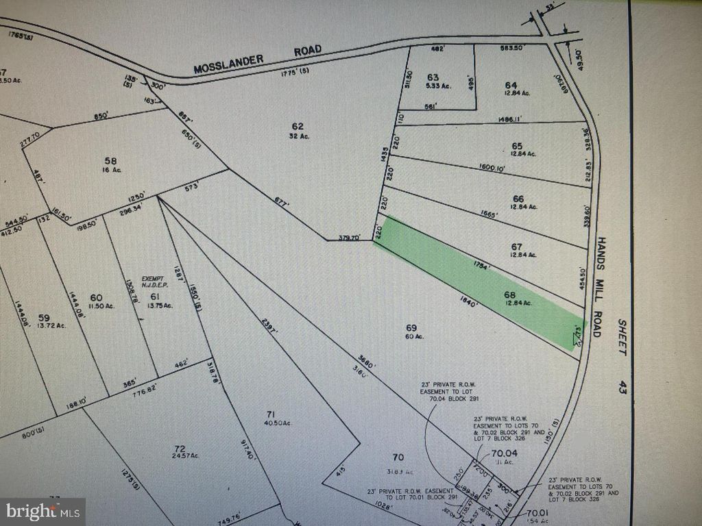 0 HANDS MILL RD, Delmont, NJ 08314