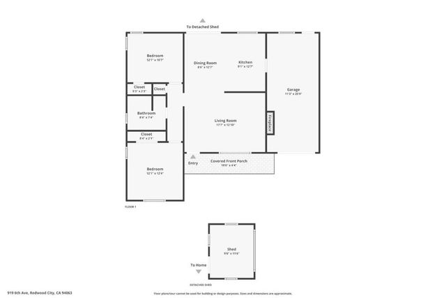 919 6th Avenue, Redwood City, CA 94063