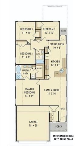 3670 Sumner Lodge Drive, Katy, TX 77449