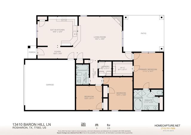 13410 Baron Hill Lane, Rosharon, TX 77583