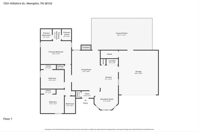 7251 HILLSHIRE DR, Memphis, TN 38133