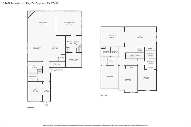 21406 Monterrico Bay Drive, Cypress, TX 77433