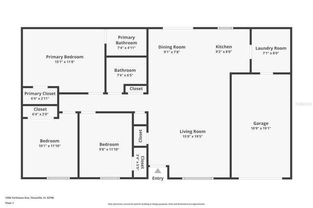 1590 YORKTOWN AVENUE, Titusville, FL 32796