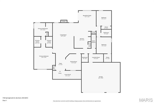 1702 Springbrook Drive, Barnhart, MO 63012