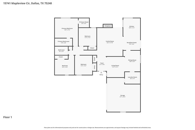 15741 Mapleview Circle, Dallas, TX 75248