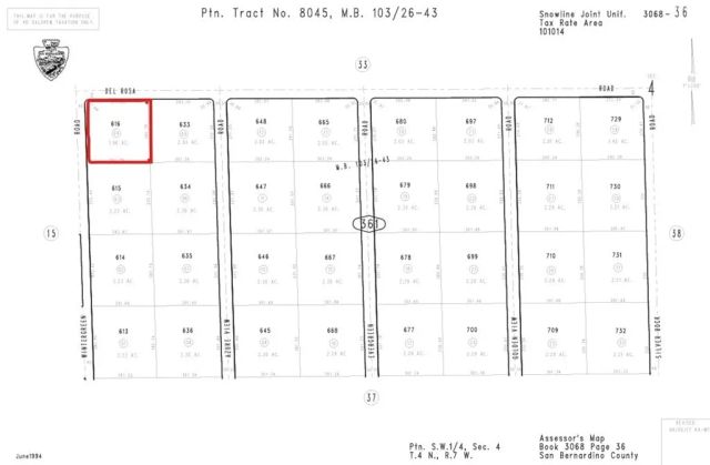 0 Del Rosa Rd and Wintergreen Rd, Pinon Hills, CA 92372