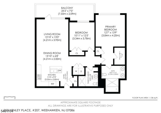 250 Henley Pl 207, Weehawken Twp., NJ 07086