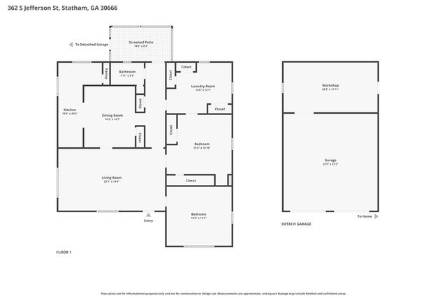 362 S Jefferson Street, Statham, GA 30666