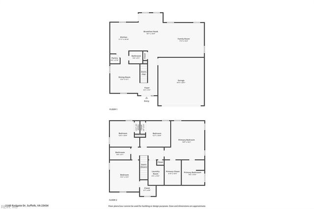 2160 Redgate DR, Suffolk, VA 23434