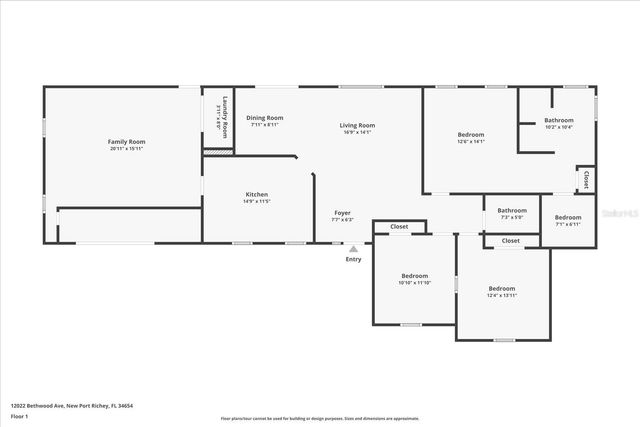 12022 BETHWOOD AVENUE, New Port Richey, FL 34654
