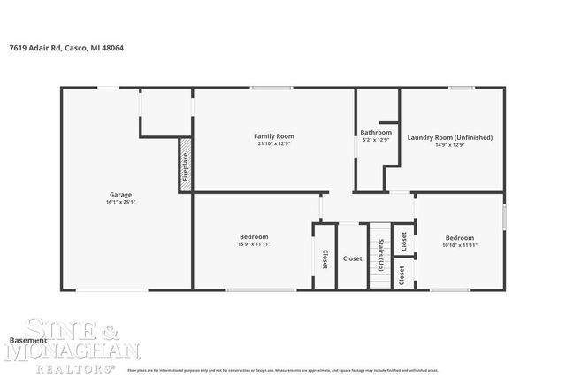 7619 Adair Road, Casco Twp, MI 48064