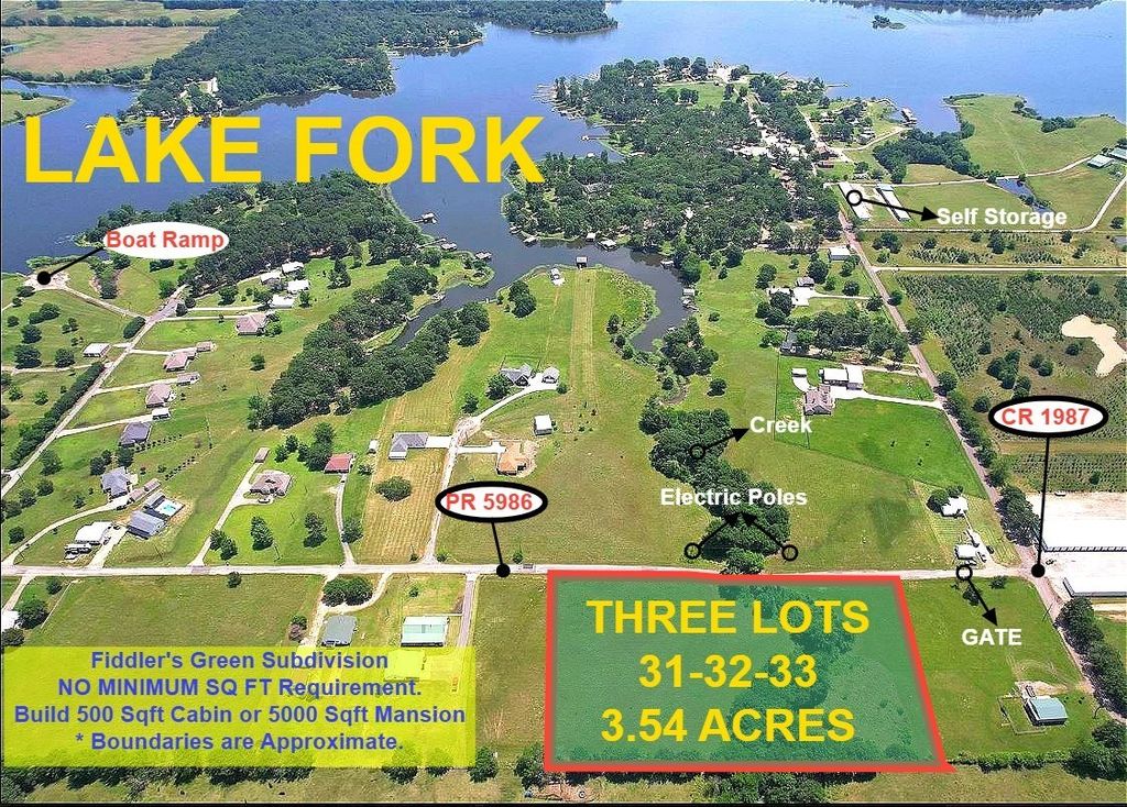 Lots 31-33 Private Road 5986, Yantis, TX 75497