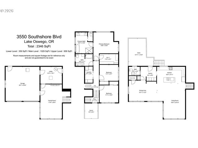 3550 SOUTHSHORE Blvd, Lake Oswego, OR 97034