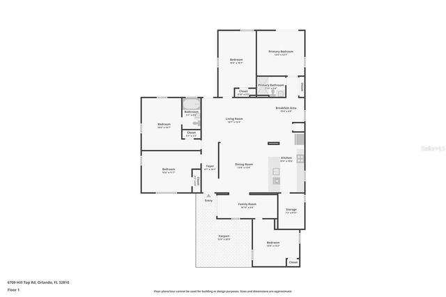 6709 HILL TOP ROAD, Orlando, FL 32810