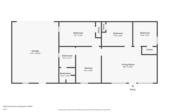 1839 N Centennial Street, Indianapolis, IN 46222