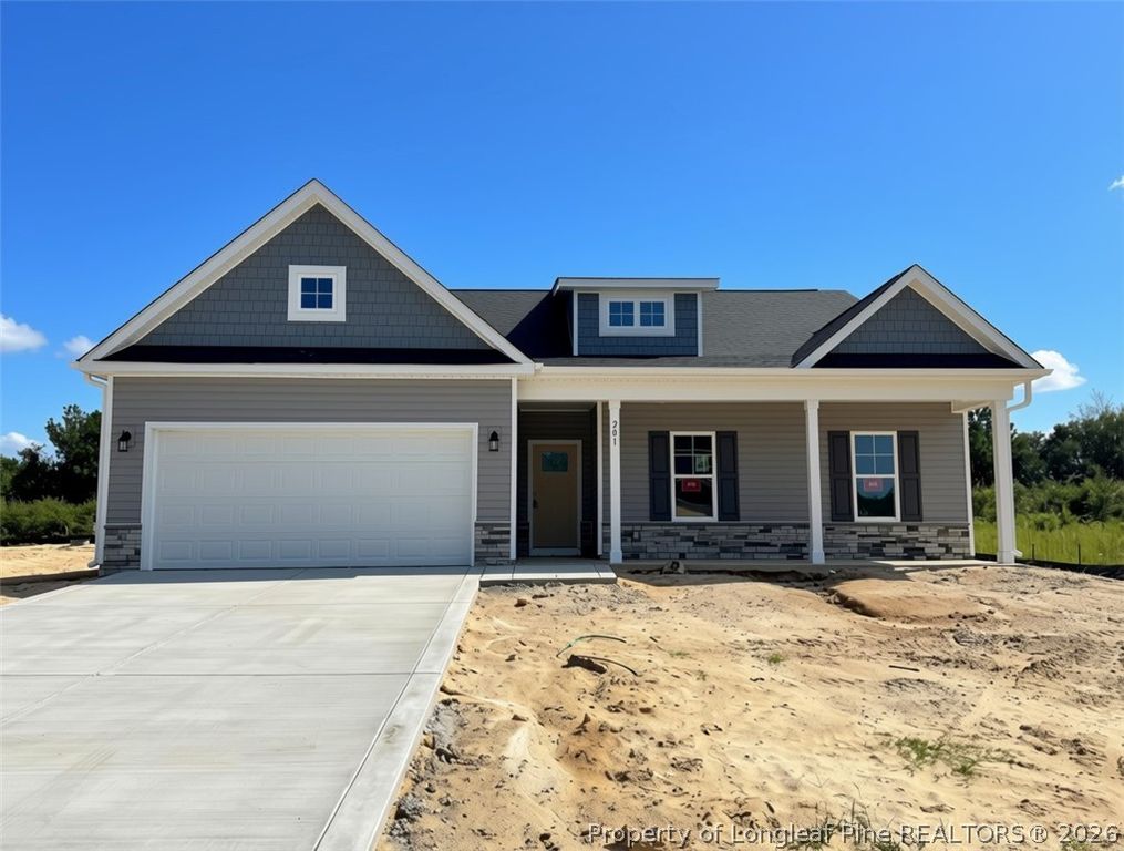201 Ashley Heights (Lot 40) Drive, Aberdeen, NC 28315 — exterior