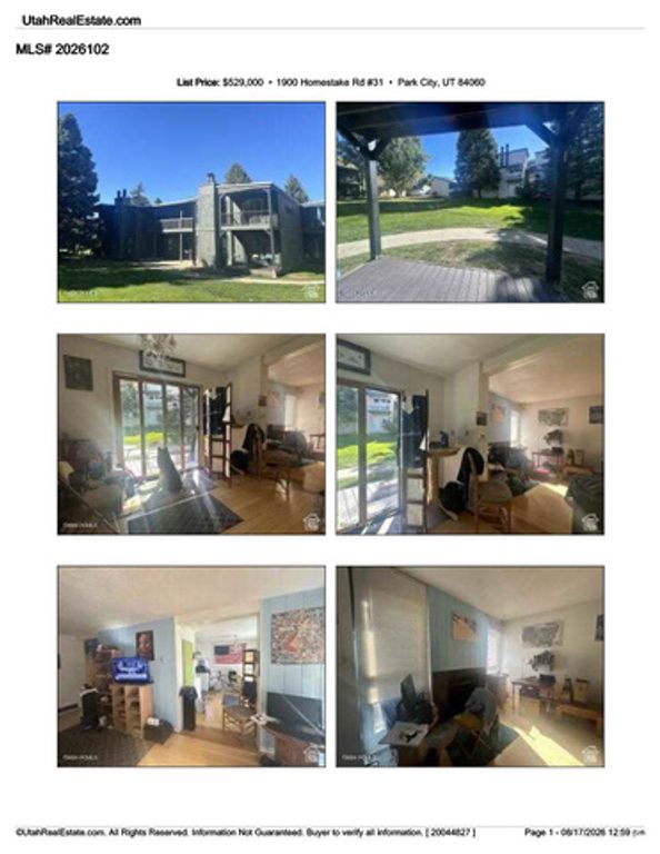 31 1900 HOMESTAKE RD #31, Park City, UT 84060 — exterior