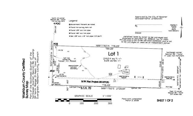 W7470 Highway 70, Spooner, WI 54801