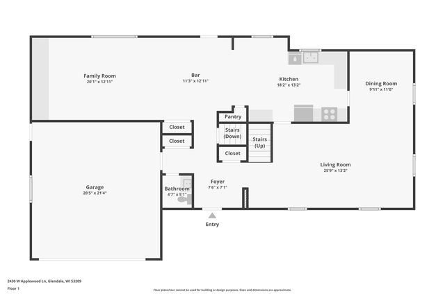 2430 W Applewood LANE, Glendale, WI 53209