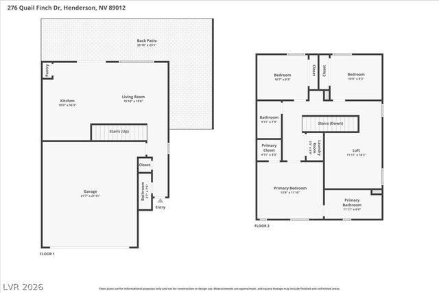 276 Quail Finch Drive, Henderson, NV 89012