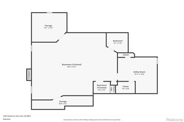 1620 S Delano Street, St. Clair, MI 48079