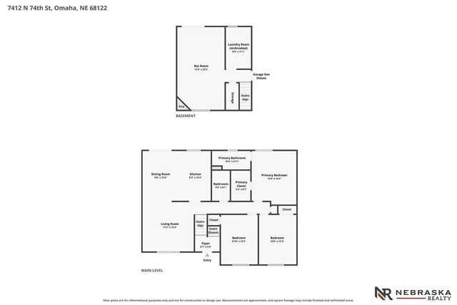 7412 N 74th Street, Omaha, NE 68122