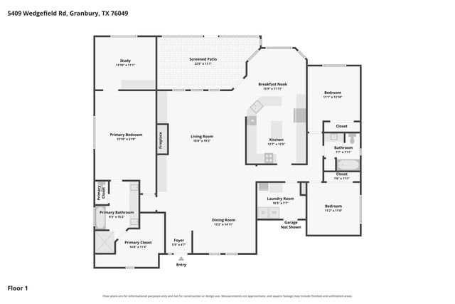 5409 Wedgefield Road, Granbury, TX 76049