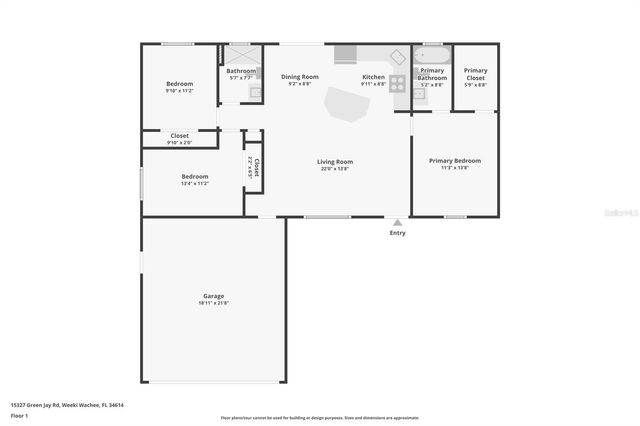 15327 GREEN JAY ROAD, Weeki Wachee, FL 34614