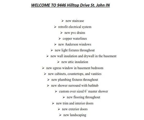 9446 Hilltop Drive, St. John, IN 46373