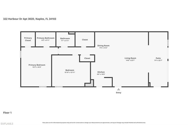 322 Harbour DR 302D, Naples, FL 34103