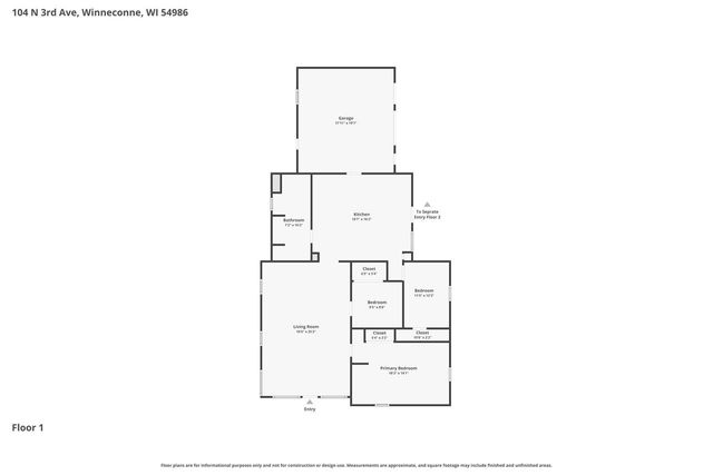104 N 3RD AVENUE, Winneconne, WI 54986