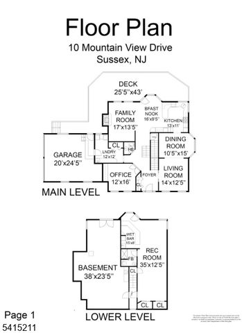 10 Mountain View Dr, Wantage Twp., NJ 07461